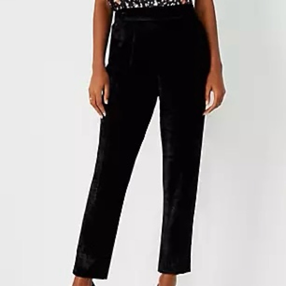 NWT Ann Taylor The Velvet Easy Ankle Pant Black Size M - Picture 14 of 14